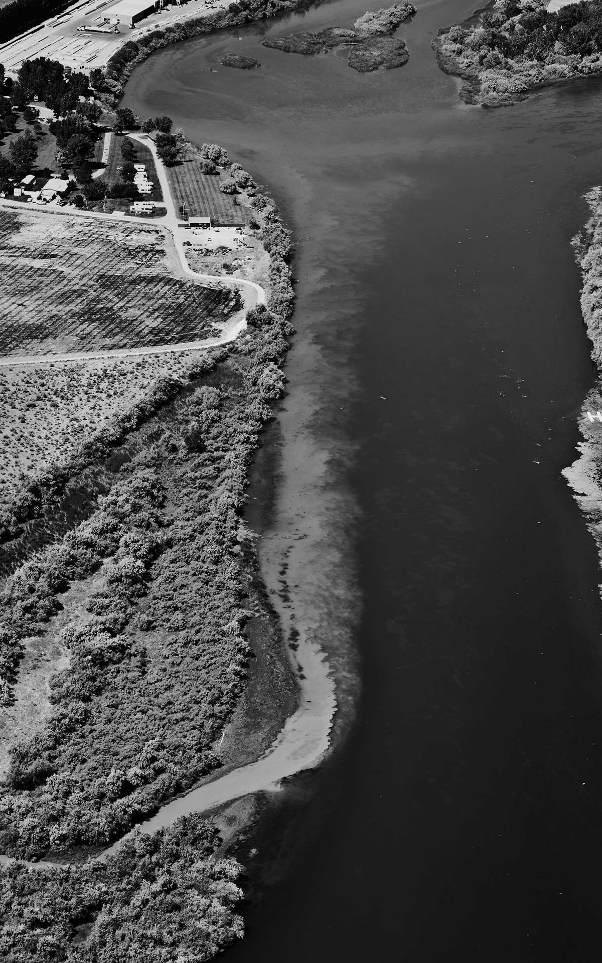 Forensic Aerial Photography-Agricultural Effluent into Snake River.