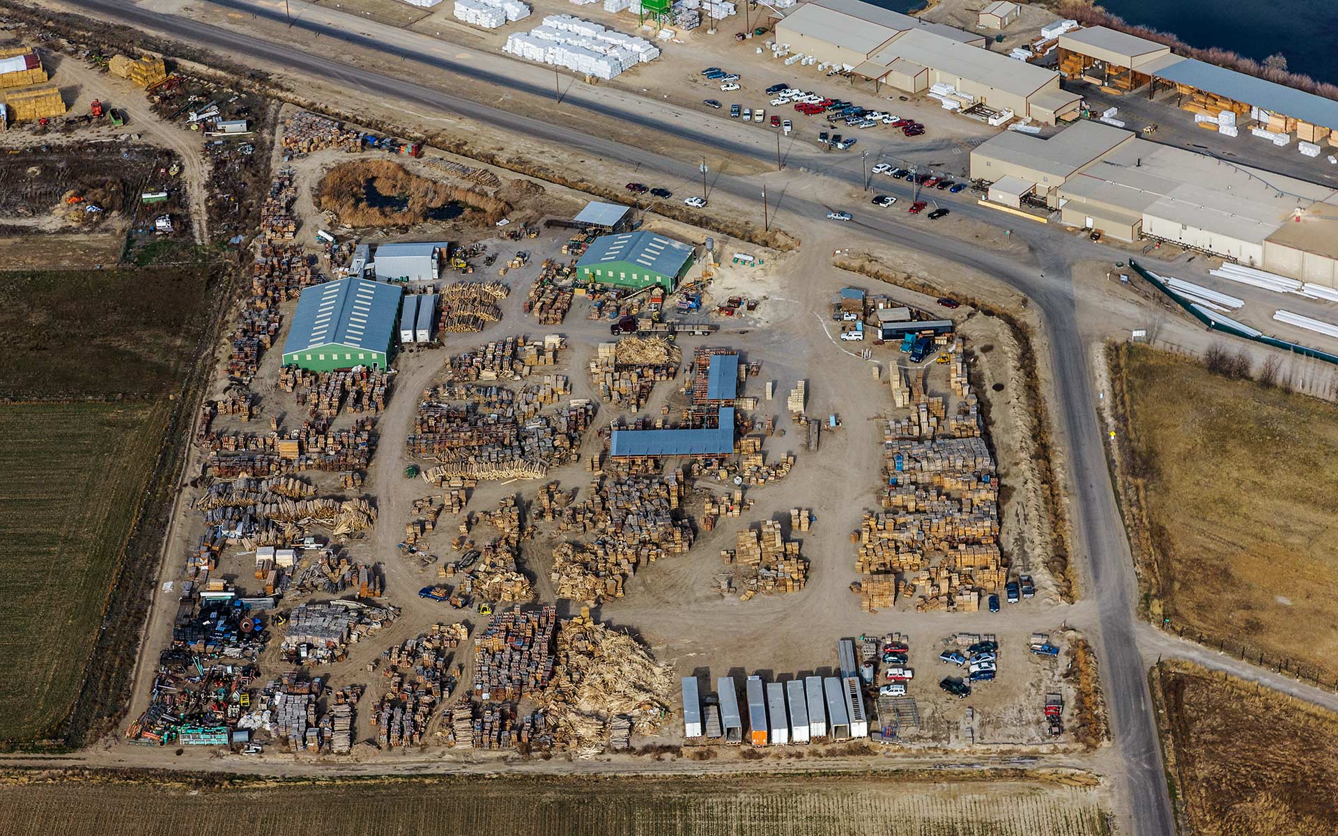 Forensic Aerial Photography-Materials Yard Census.