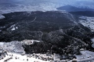 Aerial Near-InfraRed (NIR) image of the Table Rock Fire in Boise, Idaho, During the Burn.