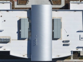 Forensic Aerial Photography-Roof of Meridian City Hall.