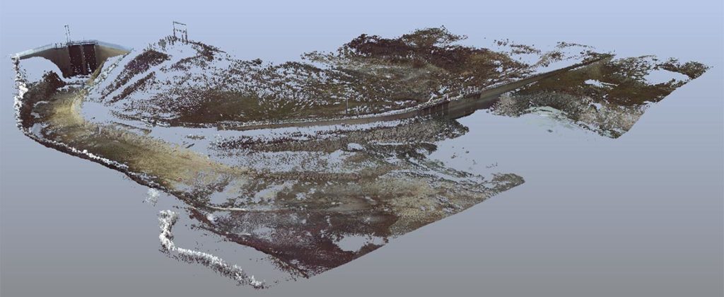 Spring LiDAR in Low Flow Conditions Provides Useful Baseline Data Around Sensitive Infrastructure and Context; Bathymetry and Structural Modeling with a Point Density of a Few Millimeters